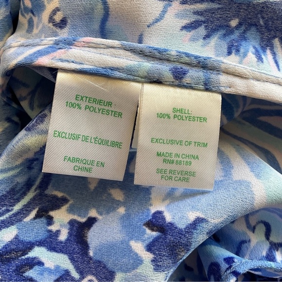 Lilly Pulitzer Blue and White Mini Dress with Crochet Detail - Picture 5 of 7